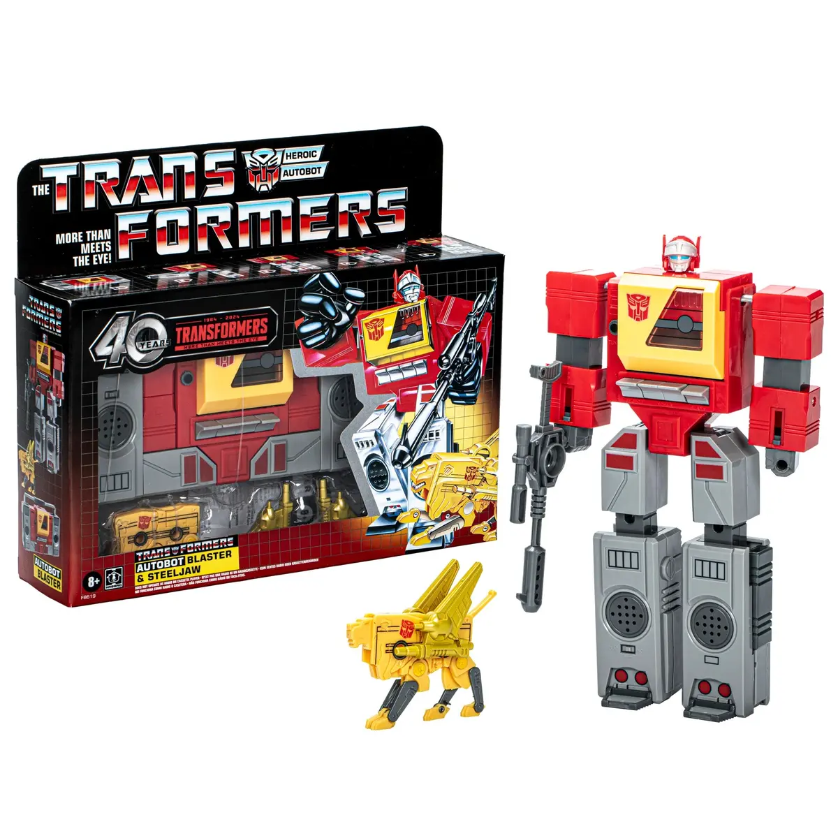Transformers Retro - 40 Years (40Th Anniversary) - Autobot Blaster & Steeljaw (F8619) 1