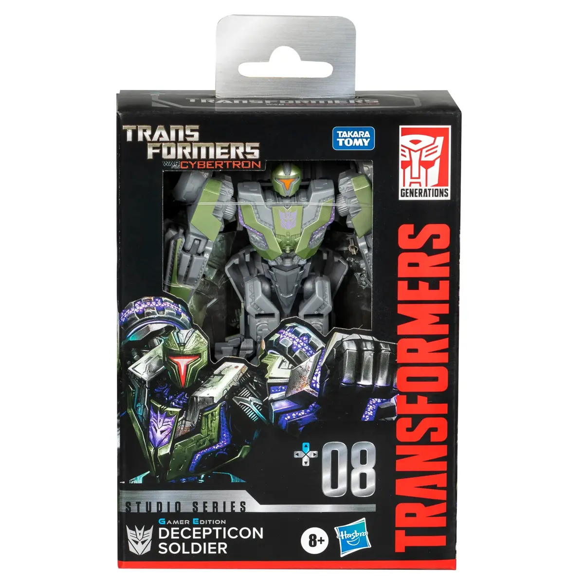 Transformers - Studio Series - Gamer Edition #08 - Deluxe Class - Decepticon Soldier Figure (F8763) 1