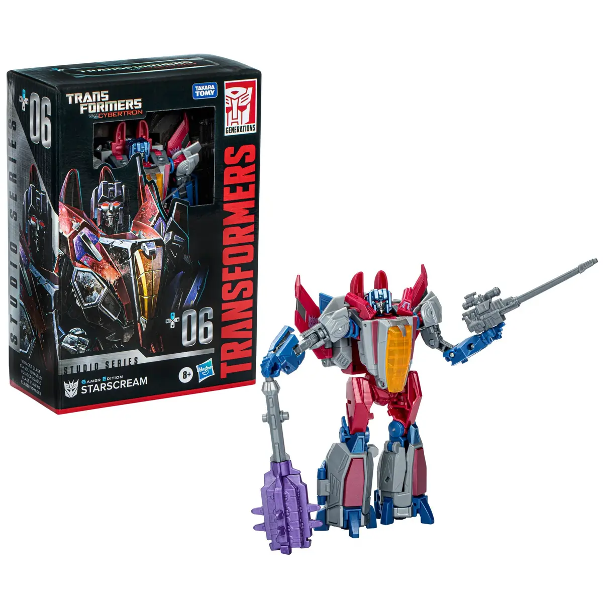 Transformers Studio Series Gamer Edition 06 Voyager Starscream (War For Cybertron) Action Figure F8765 1
