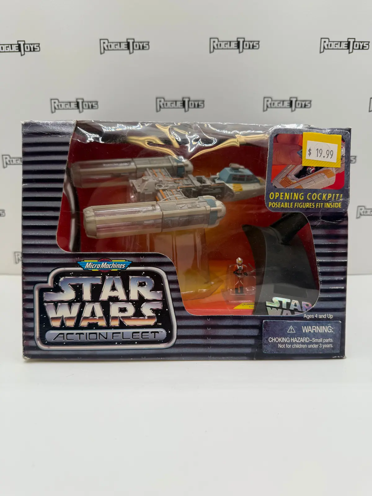 Galoob Micro Machines Star Wars Action Fleet Y-Wing Starfighter Featuring Gold Leader & R2 Unit 1