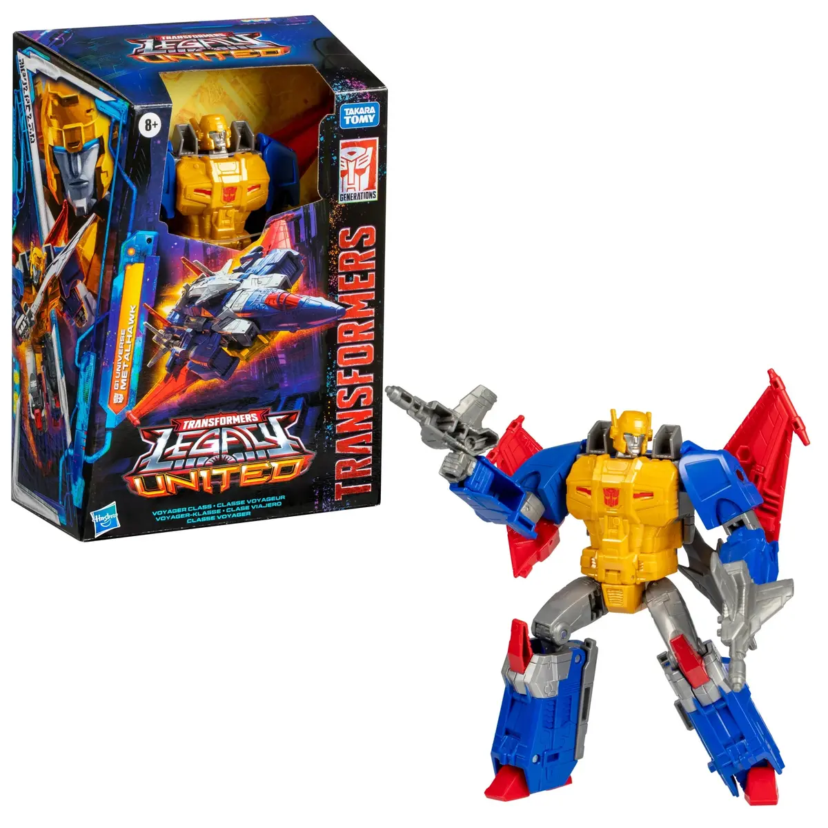 Transformers - Legacy United - Voyager Class - G1 Universe Metalhawk Action Figure (F9183) 1