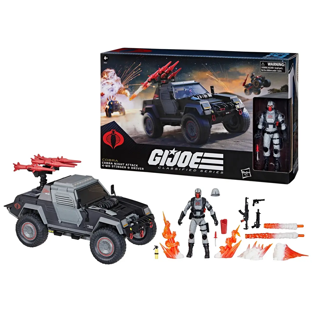 G.I. Joe Classified Series #120 - Cobra Night Attack 4-Wd Stinger & Driver (F9231) 1