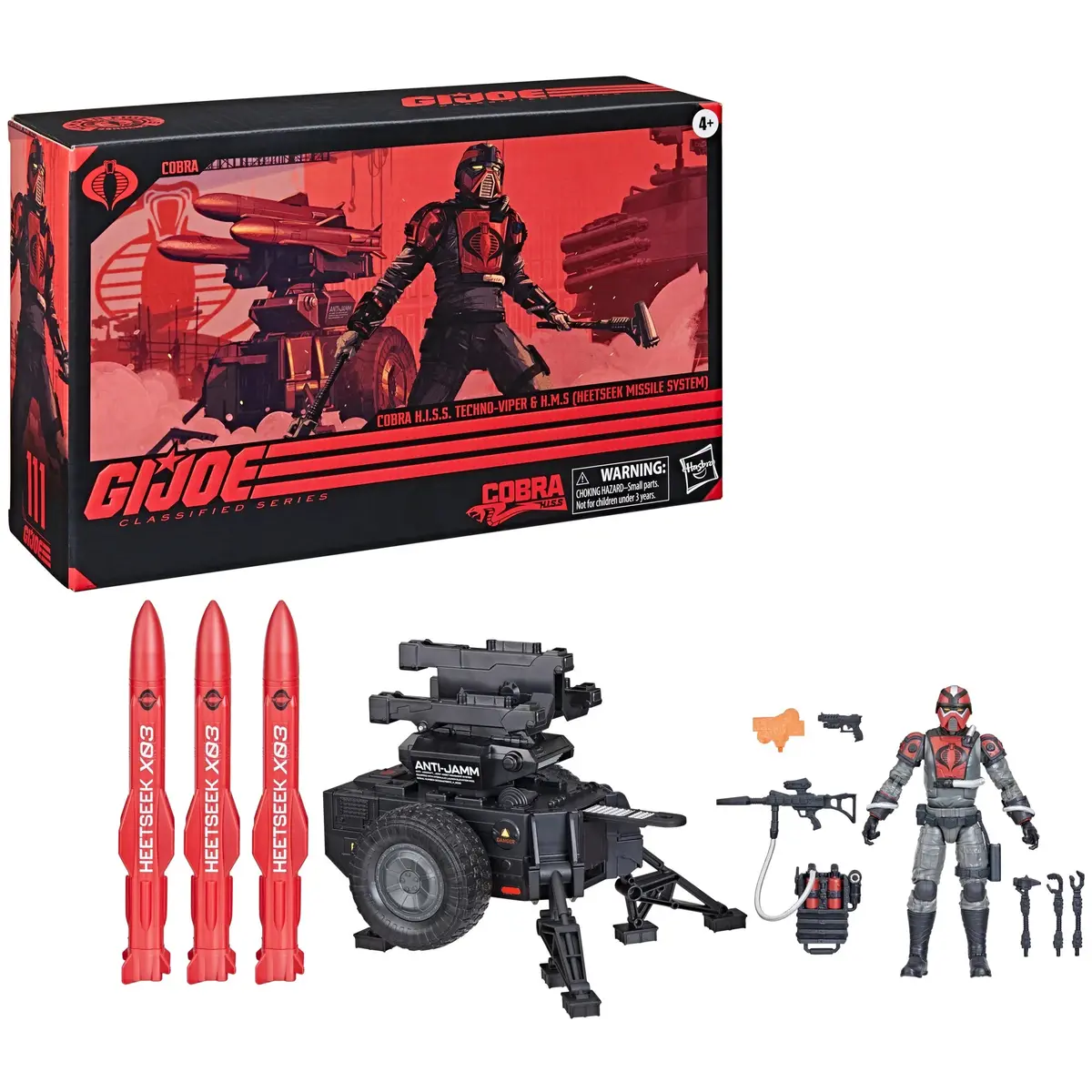 G.I. Joe Classified Series #111 Cobra H.I.S.S. Techno-Viper & H.M.S. (Heetseek Missile System) F9237 Low Stock 1