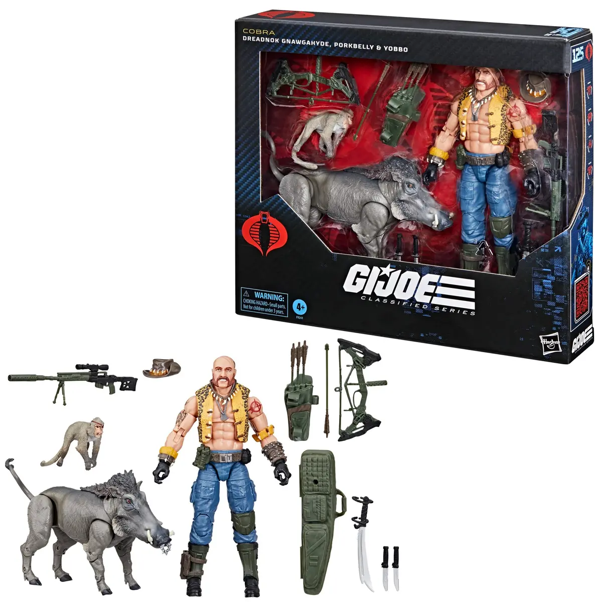 G.I. Joe Classified Series #125 - Dreadnok Gnawgahyde & Pets Porkbelly & Yobbo Action Figure (F9241) 1