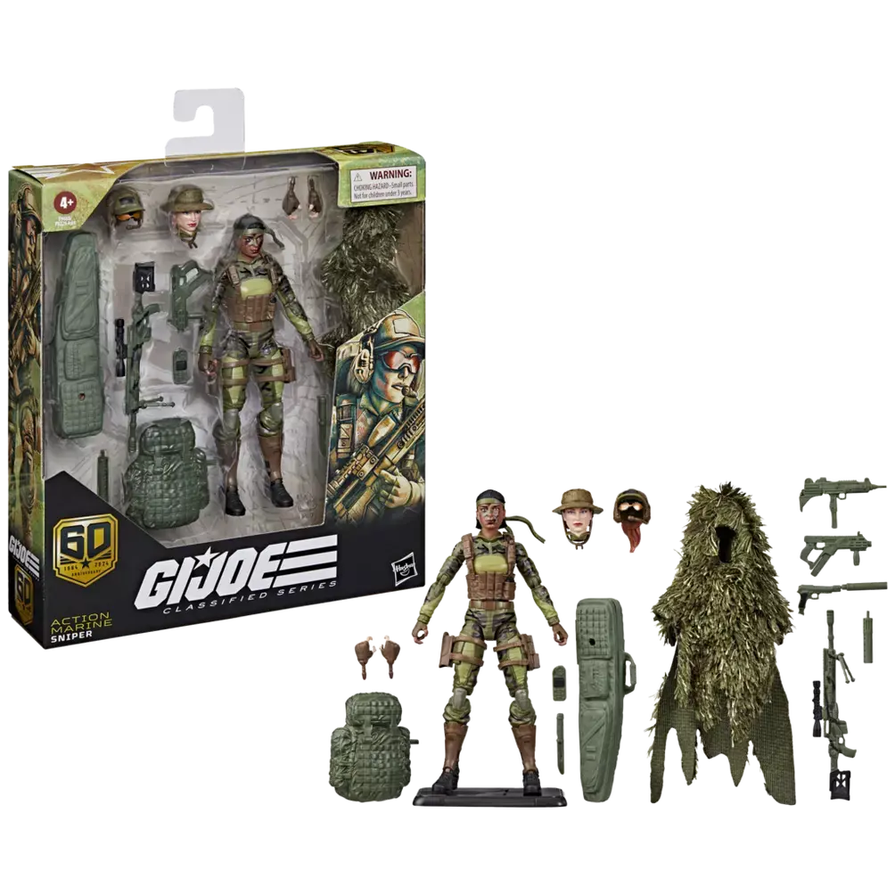 G.I. Joe Classified Series - 60Th Anniversary Action Marine - Sniper Deluxe Action Figure (F9680) 1