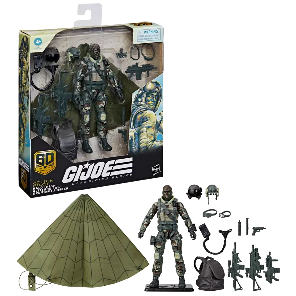 G.I. Joe Classified Series 60Th - Halo (High Altitude Low Opening) Jumper Action Figure (F9681) 1