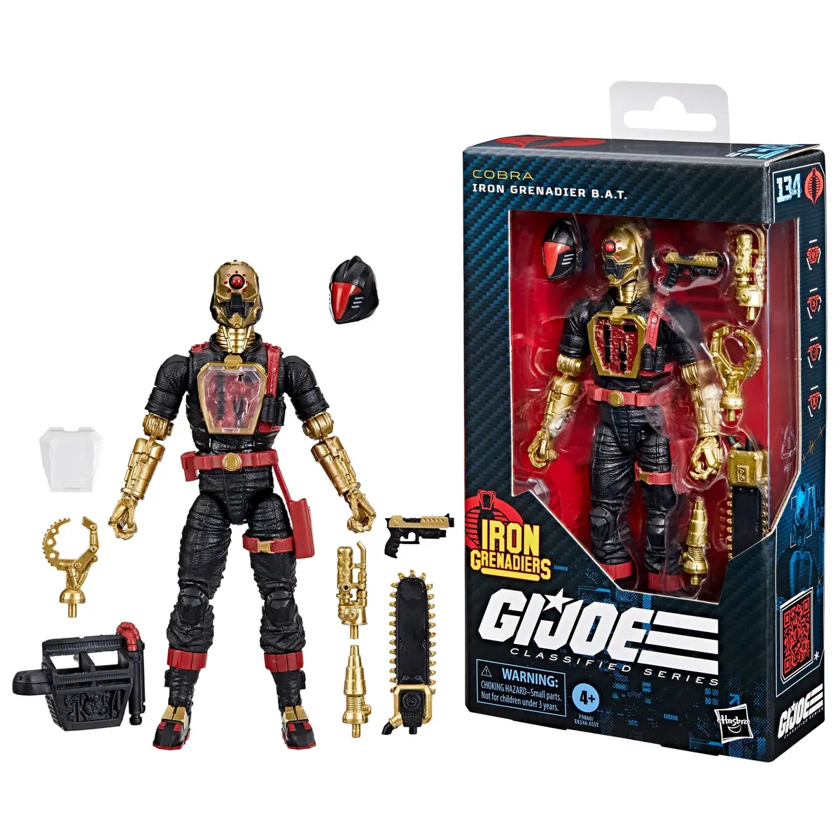 G.I. Joe: Classified Series #134 - Iron Grenadier B.A.T. Action Figure (F9860) 1