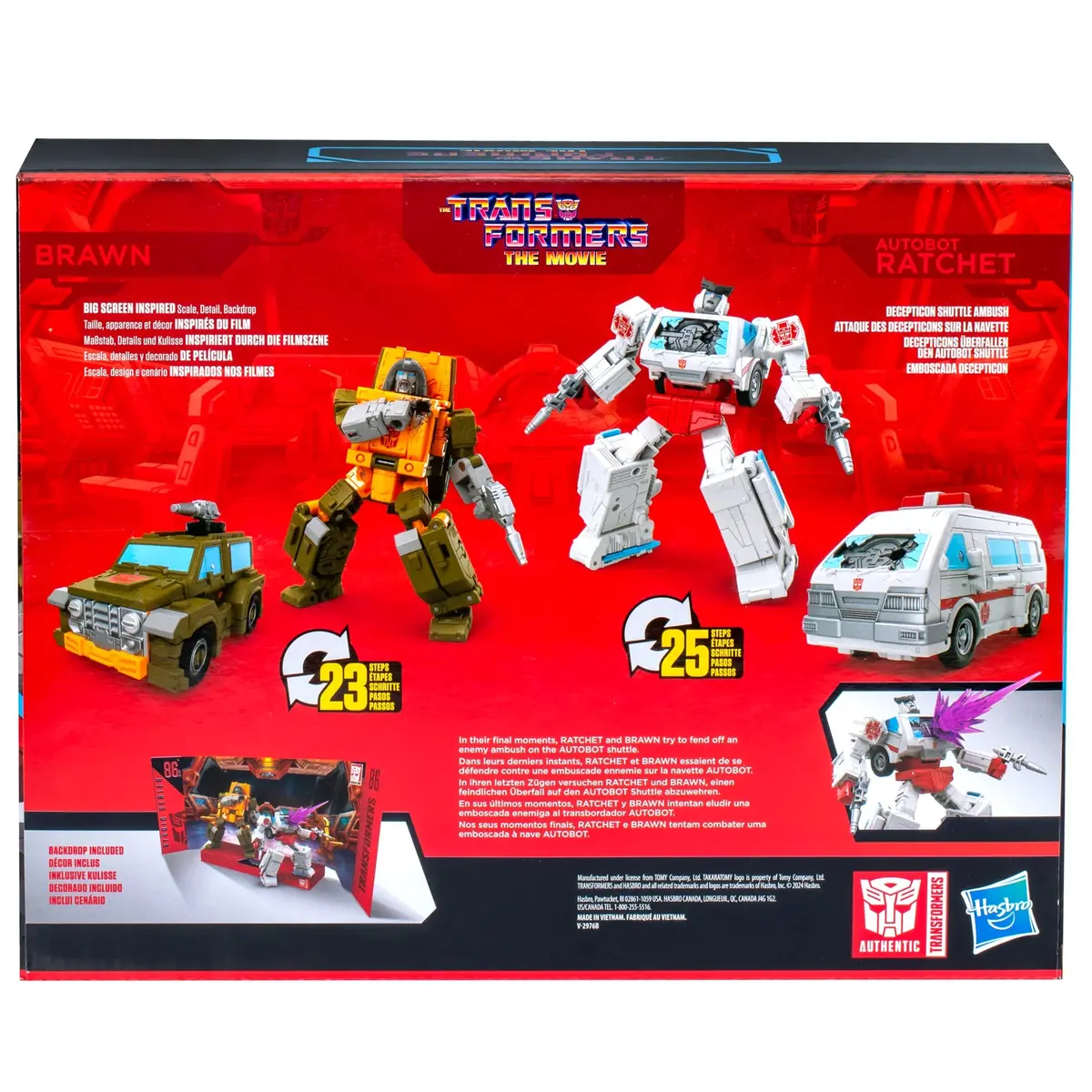 Transformers: Studio Series - Brawn 86-27 & Autobot Ratchet 86-28 Deluxe Action Figures 2-Pack F9878 Low Stock 2