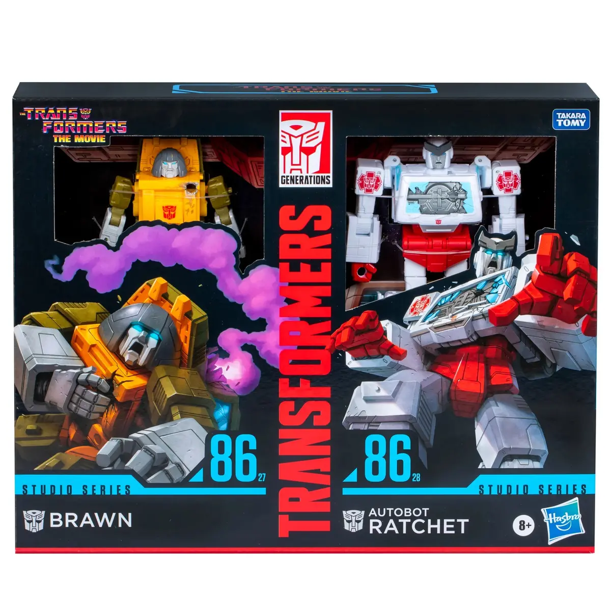 Transformers: Studio Series - Brawn 86-27 & Autobot Ratchet 86-28 Deluxe Action Figures 2-Pack F9878 Low Stock 1