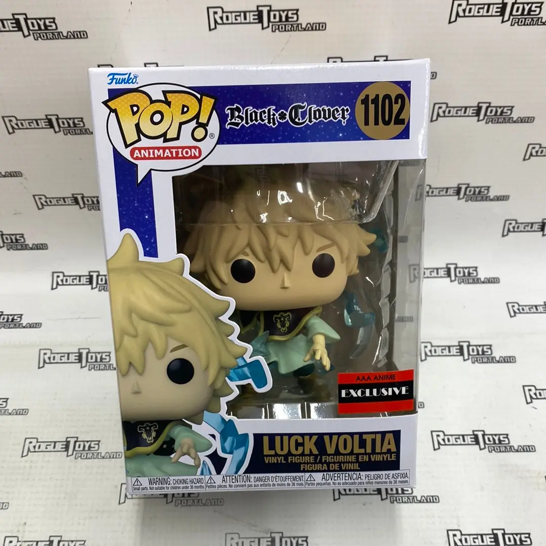 Funko Pop! Animation Black Clover Luck Voltia #1102 Aaa Anime Exclusive 1