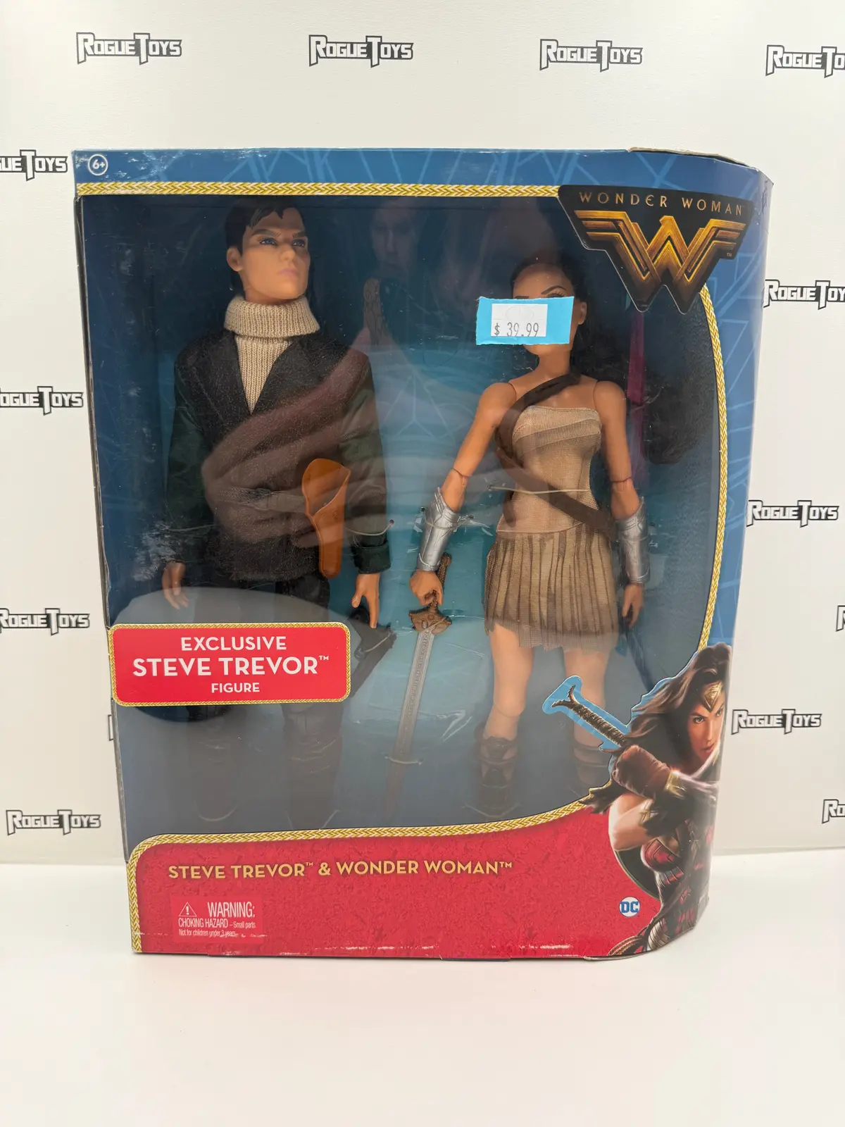 Mattel Dc Wonder Woman Steve Trevor & Wonder Woman 1