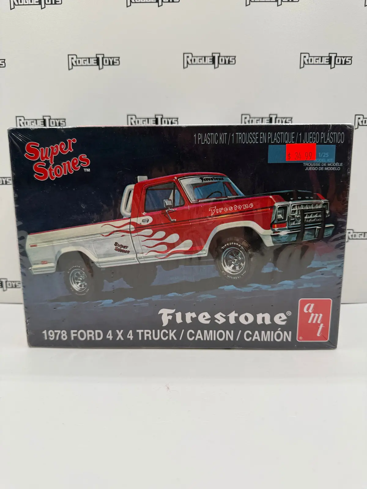 Amt X Firestone Super Stones 1978 Ford 4X4 Truck 1/25 Scale Plastic Model Kit 1