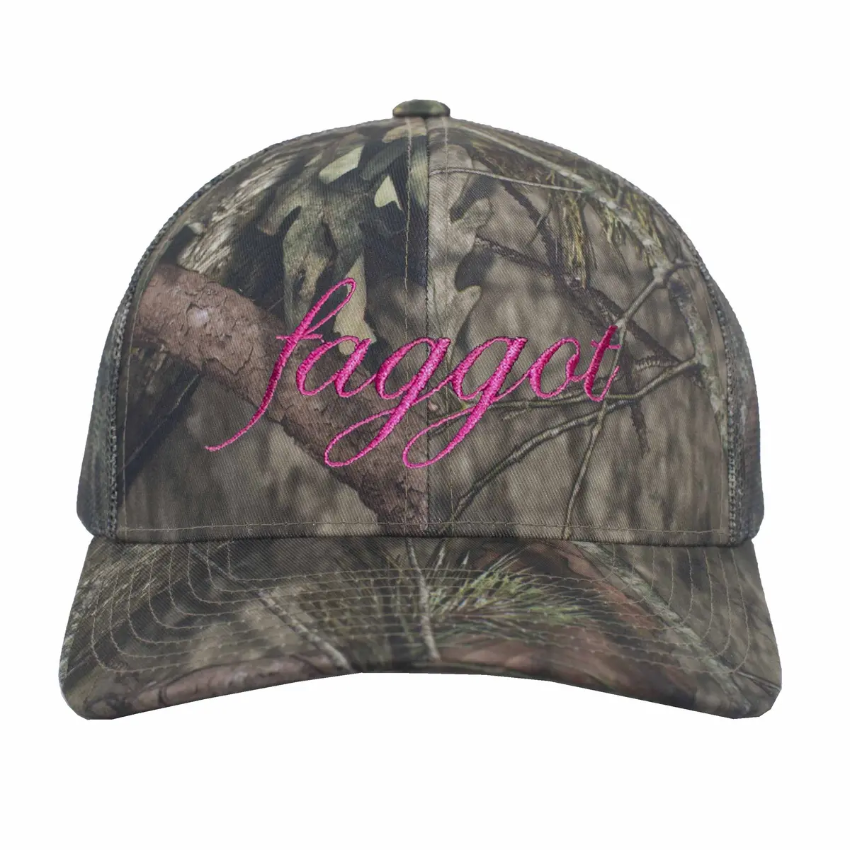 Faggot Script Mossy Oak Snapback 1