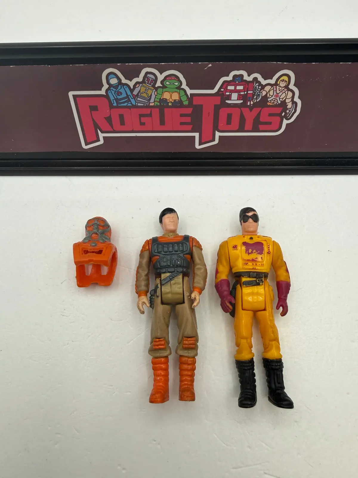 Kenner Vintage M.A.S.K. Bruce Sato W/ Mask & Brad Turner W/O Mask 1