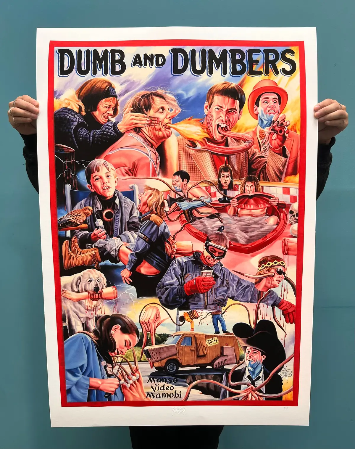 Dumb And Dumbers - Limited Edition Archival Giclée Print From Static Medium By C.A. Wisely 1