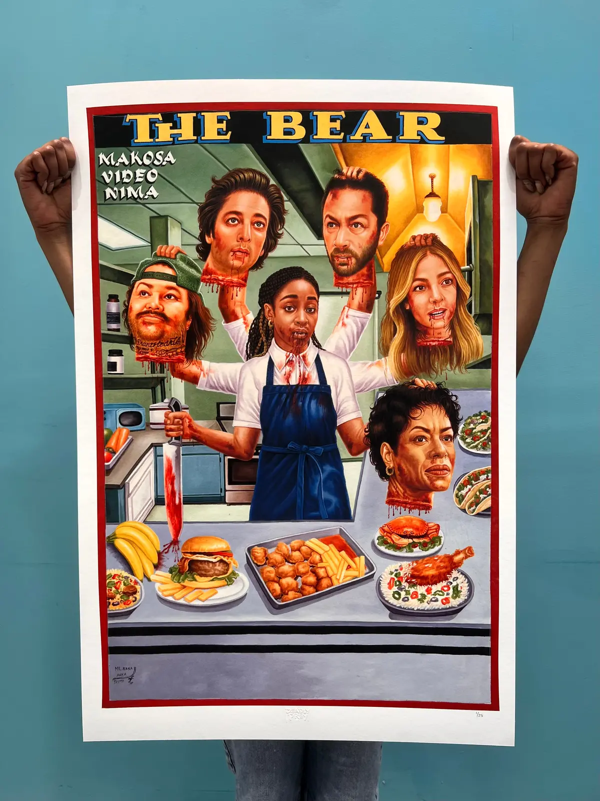 The Bear - Archival Giclée Print From Static Medium By Mr. Nana Agyq (Artist’S Proof) 1