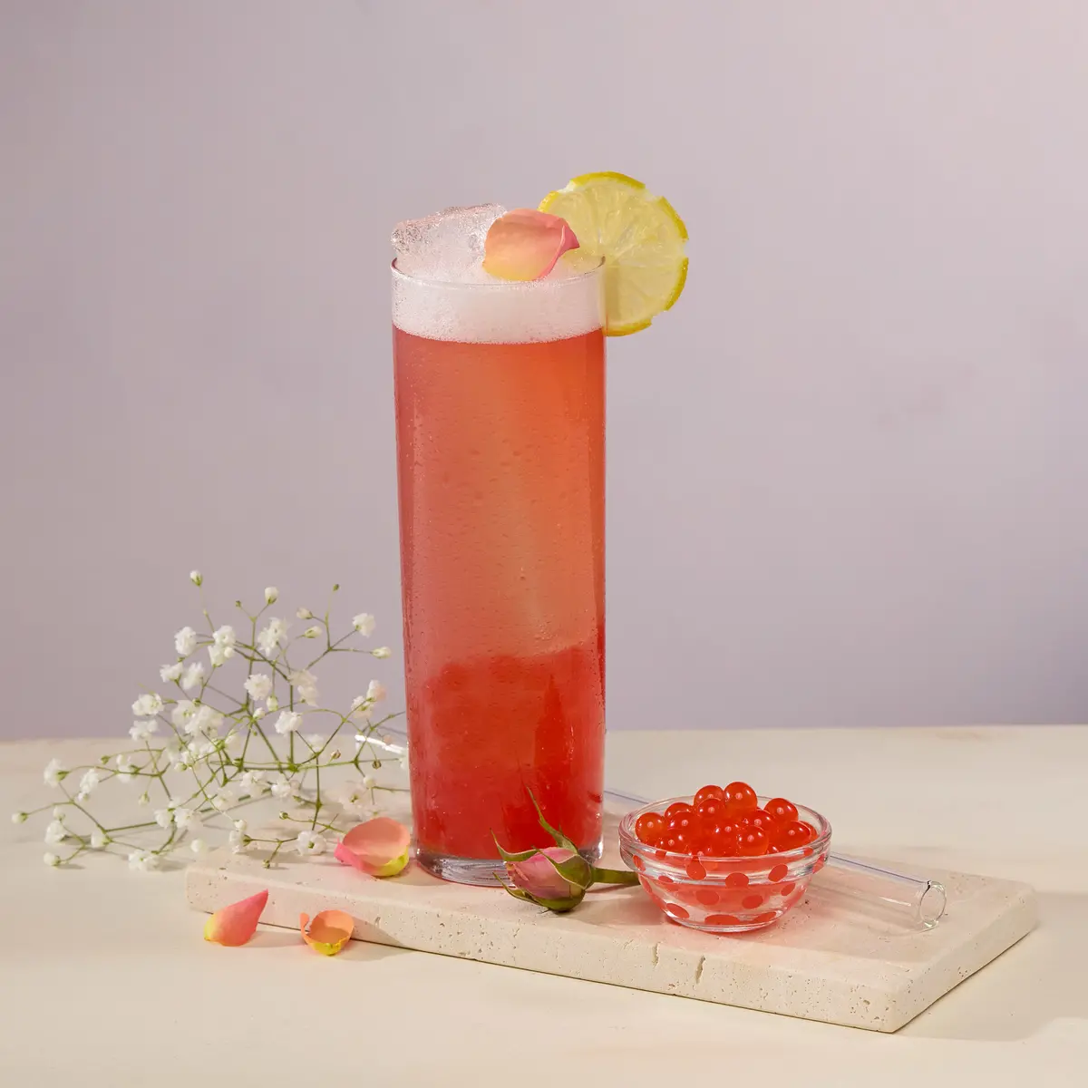 Boba Rose Mocktail 1