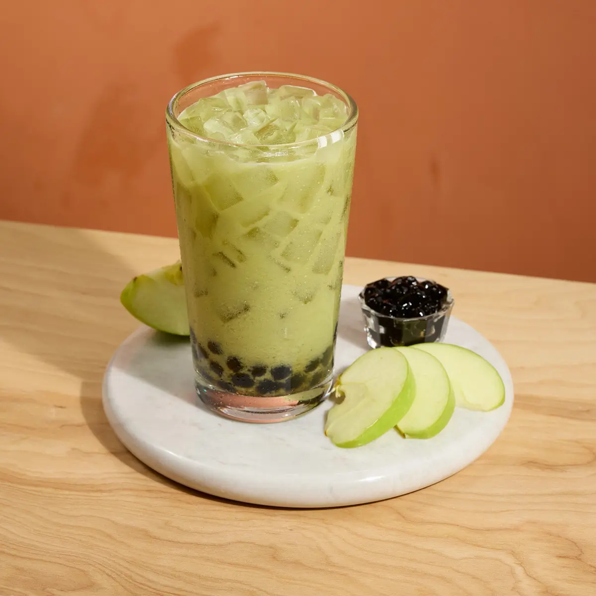 Green Apple Matcha Bubble Tea 1