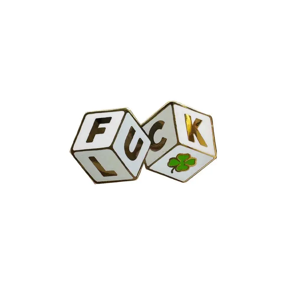 Luck Four Leaf Clover Enamel Pin 1