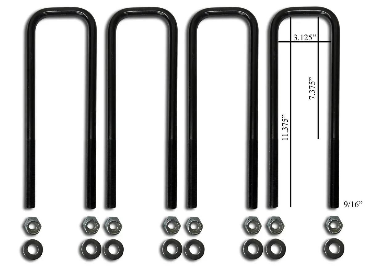 Front U-Bolt Replacement Kit - 1980-1997 Ford F250/F350 1