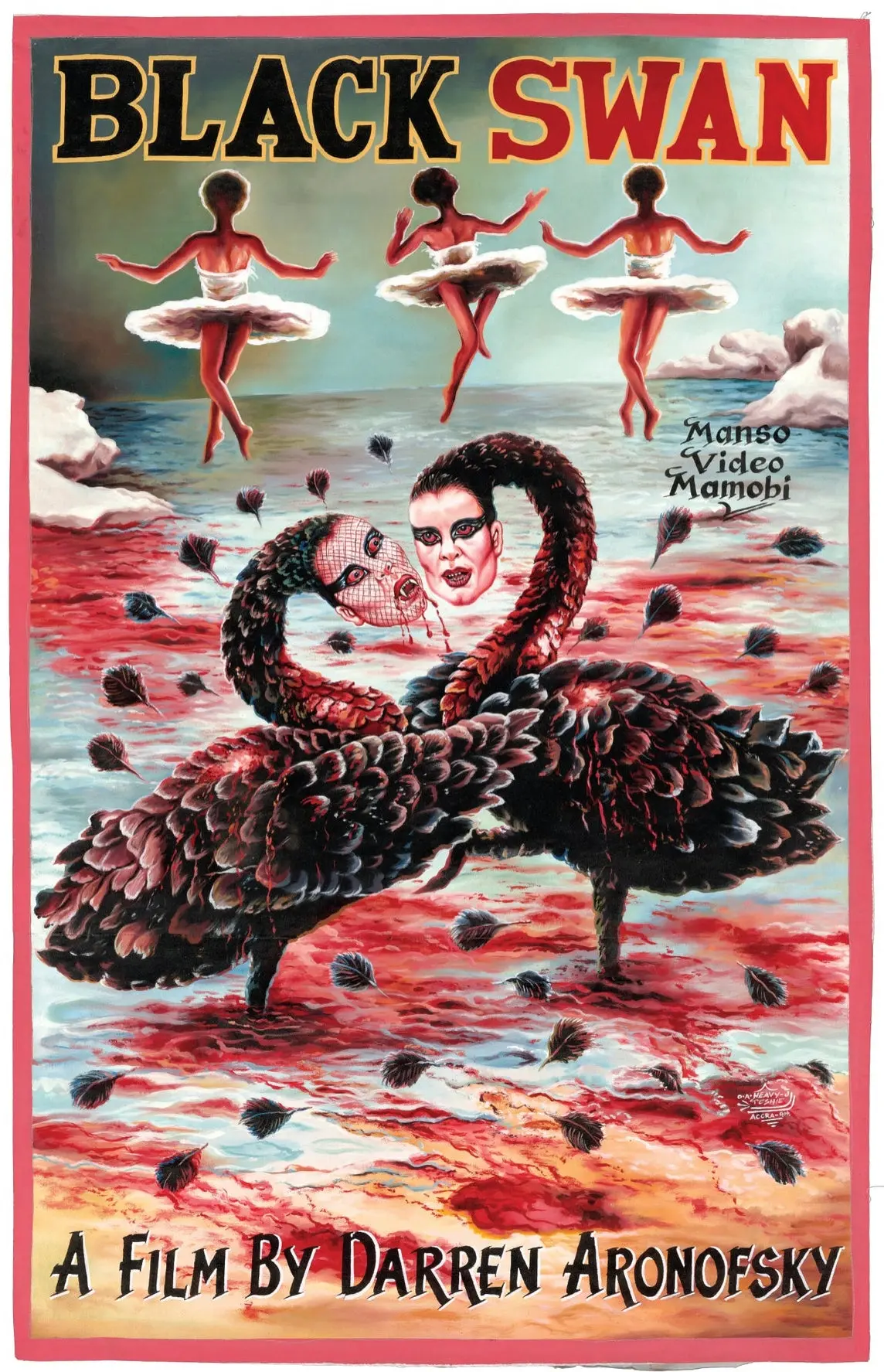 Black Swan - Limited Edition Archival Giclée Print From Static Medium By Heavy J 1