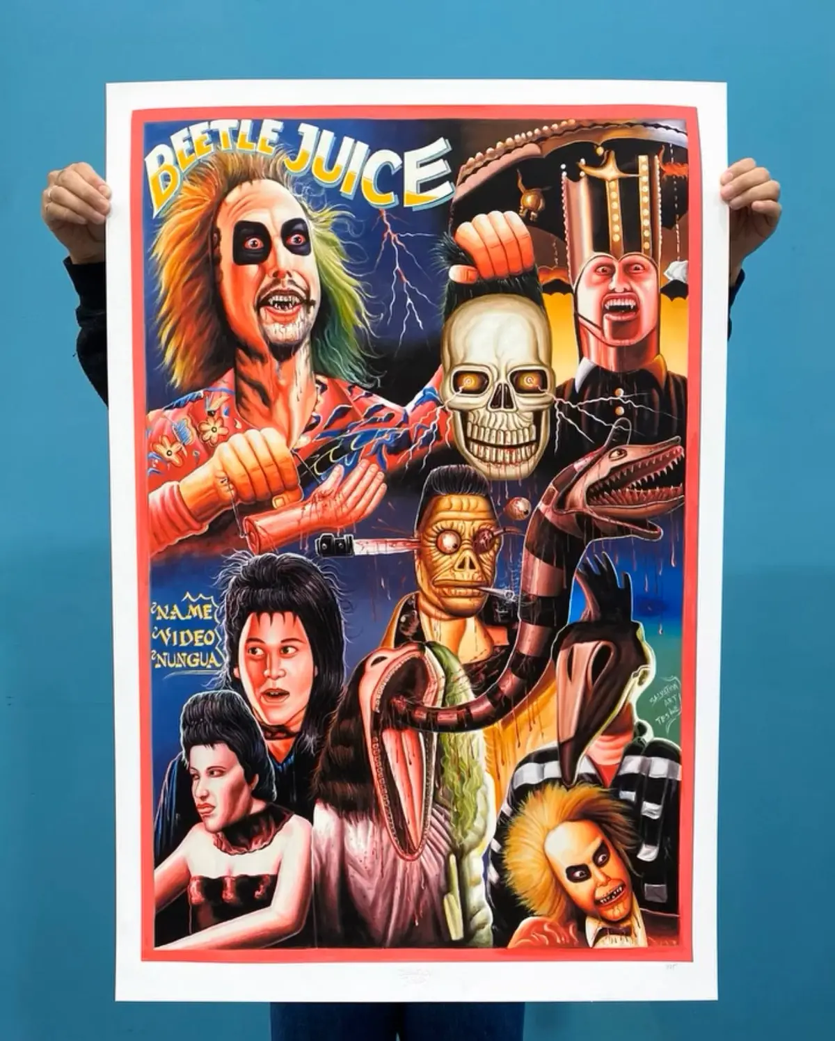 Beetlejuice - Limited Edition Archival Giclée Print From Static Medium By Salvation 1