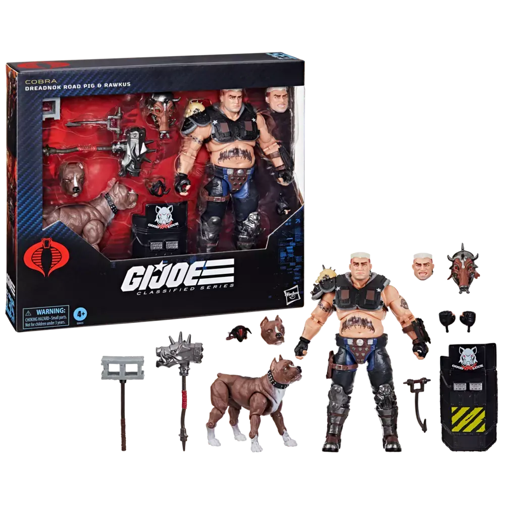 G.I. Joe Classified Series #135 - Dreadnok Road Pig & Rawkus Action Figure Set (G0435) Low Stock 1