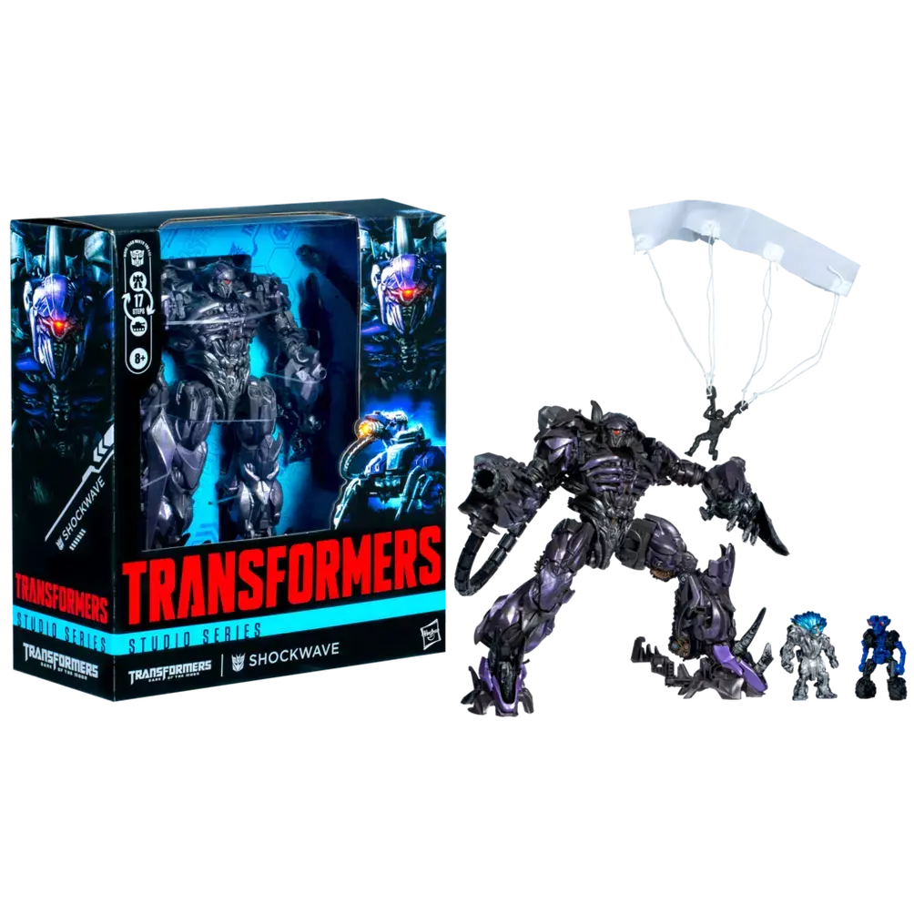 Transformers: Studio - Dark Of The Moon - Leader Shockwave, Nest Paratrooper, Brains & Wheelie G0483 Low Stock 1