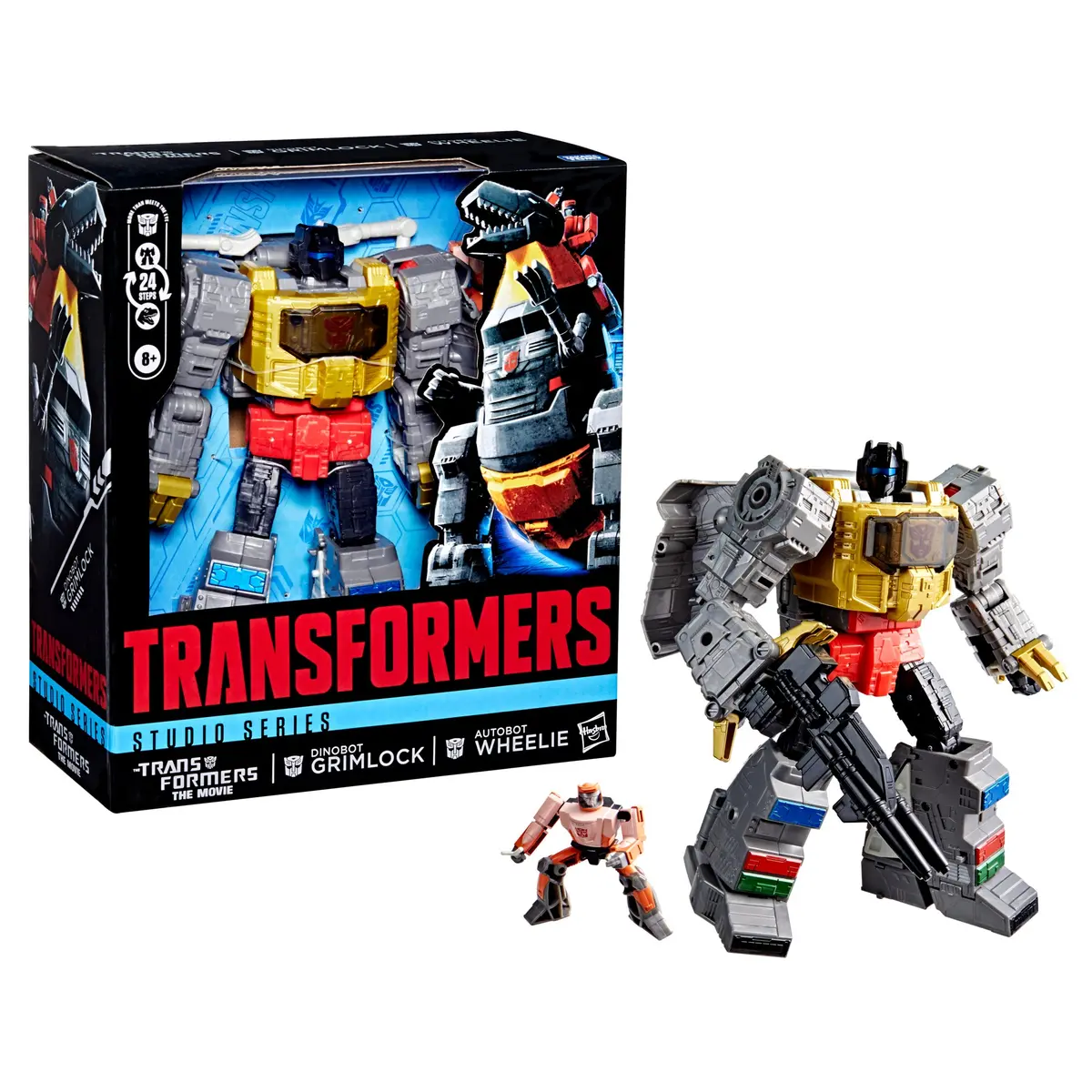 Transformers: Studio Series 86 - Leader Class Dinobot Grimlock & Autobot Wheelie Mini Figure (G0485) 1