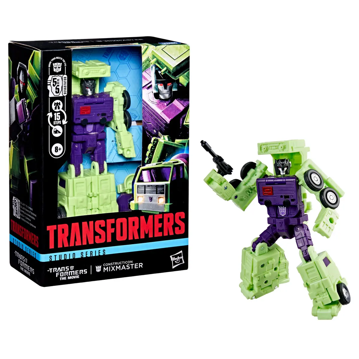 Transformers Studio Series 86 (The Movie) Voyager Class Constructicon Mixmaster Action Figure (G0563) 1