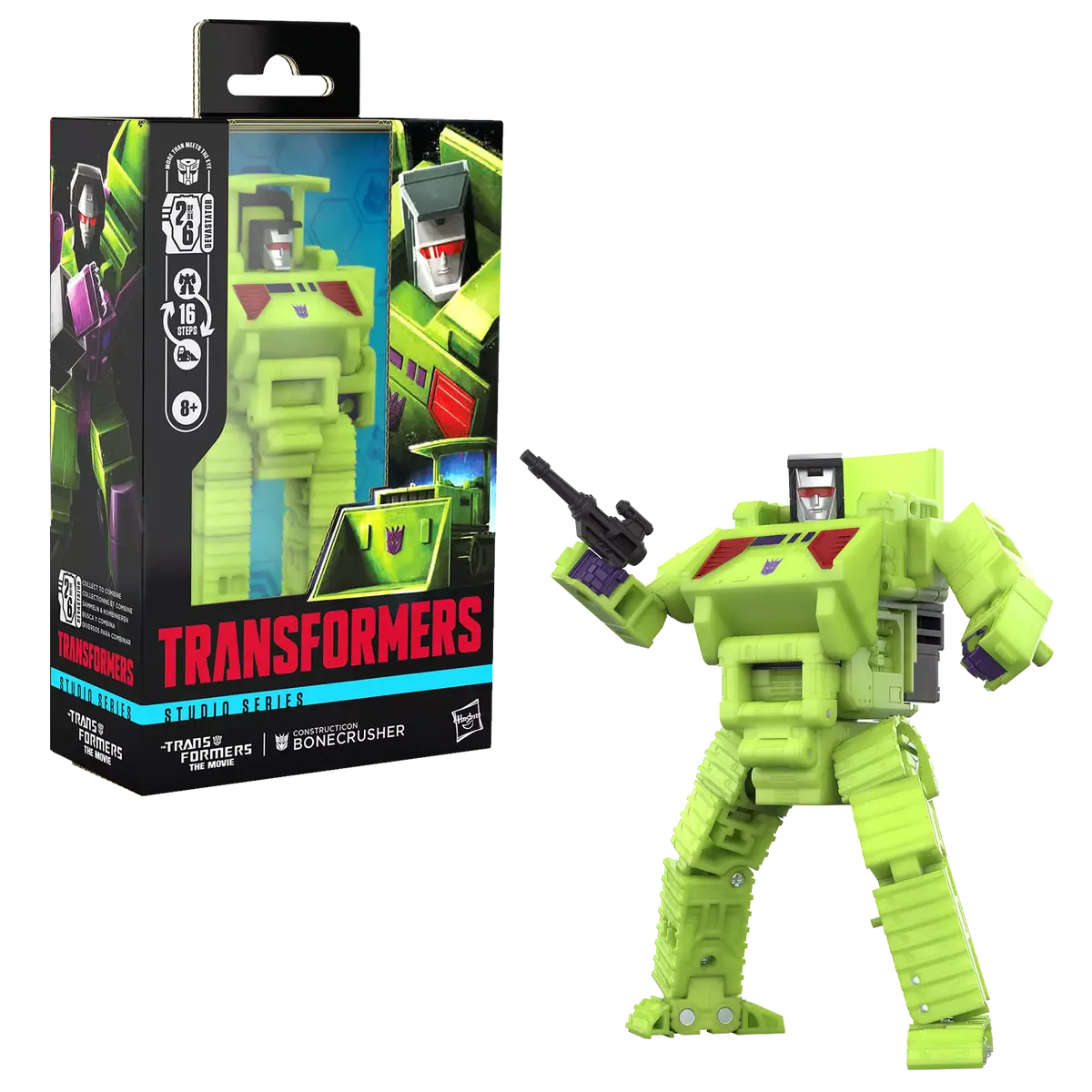 Transformers: Studio 86 - The Movie - Deluxe Class - Constructicon Bonecrusher Action Figure (G0568) 1