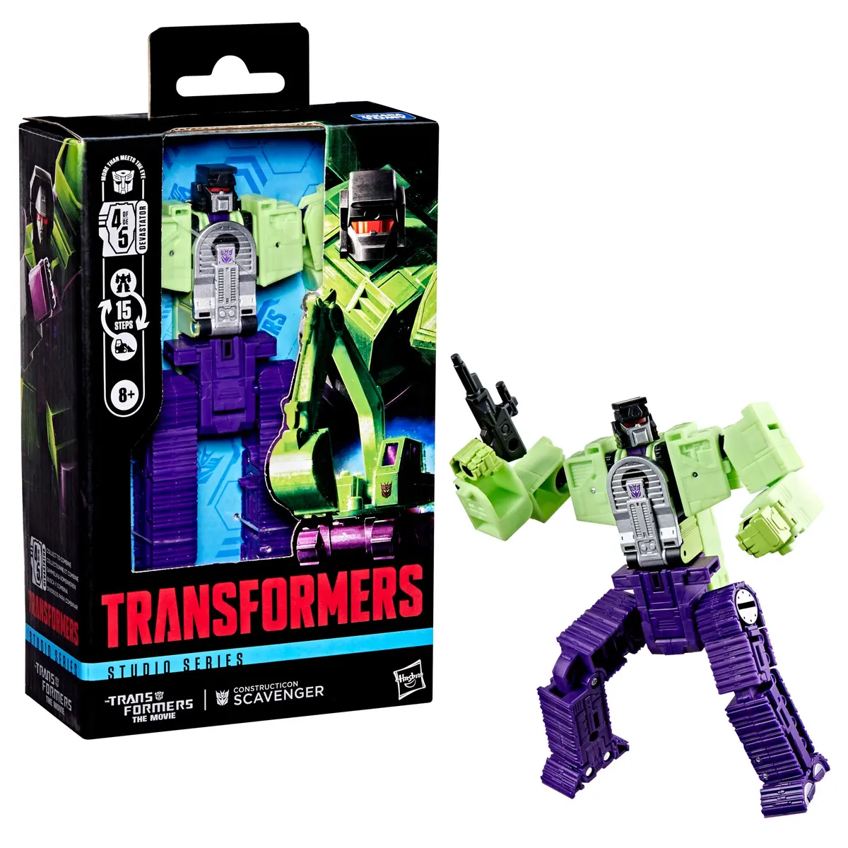 Transformers - Studio Series 86 - Deluxe Class - Constructicon Scavenger Action Figure (G0570) 1