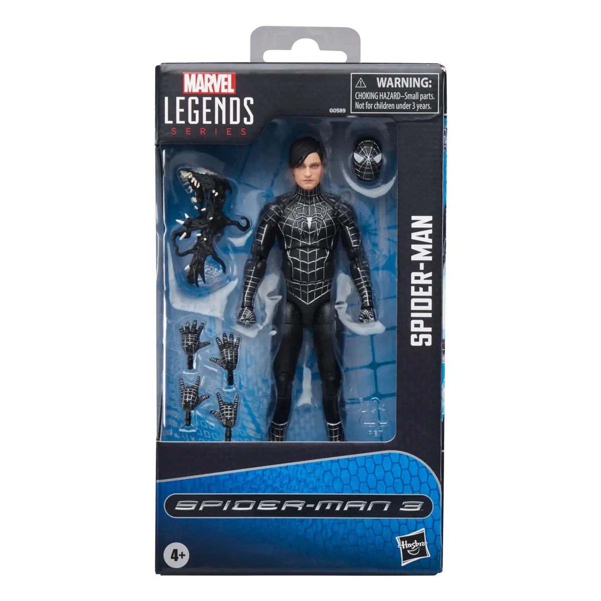 Marvel Legends - Spider-Man 3 (2007 Movie) - Spider-Man (Symbiote Black Suit) Action Figure (G0589) Low Stock 1