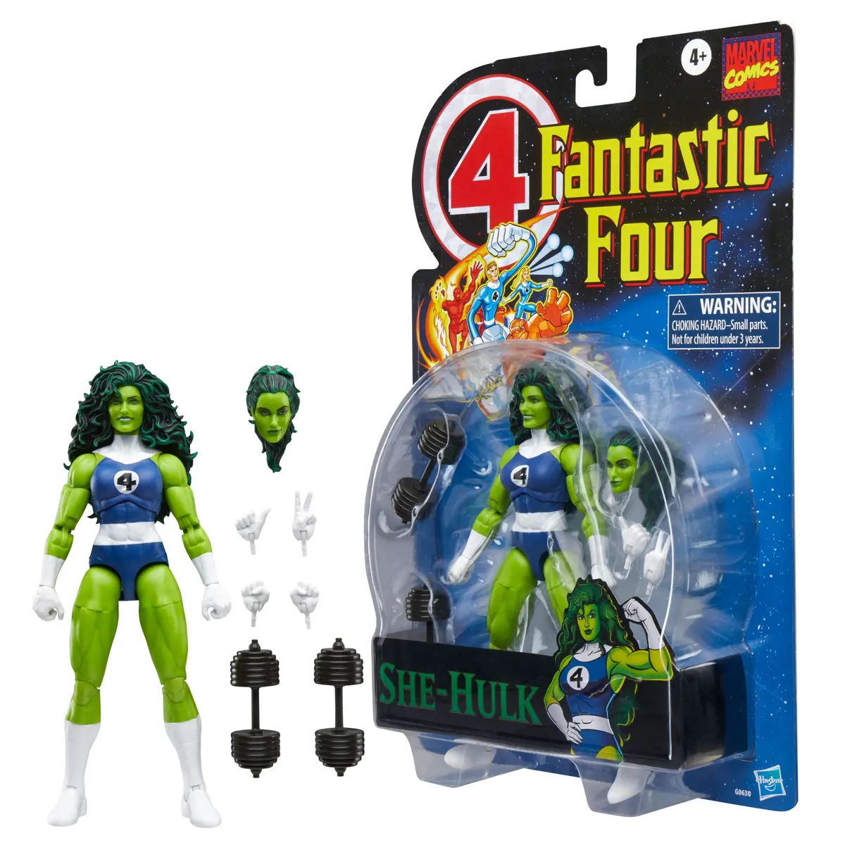 Marvel Legends Retro Series - Fantastic Four - She-Hulk (Jennifer Susan Walters) Action Figure G0630 Low Stock 1