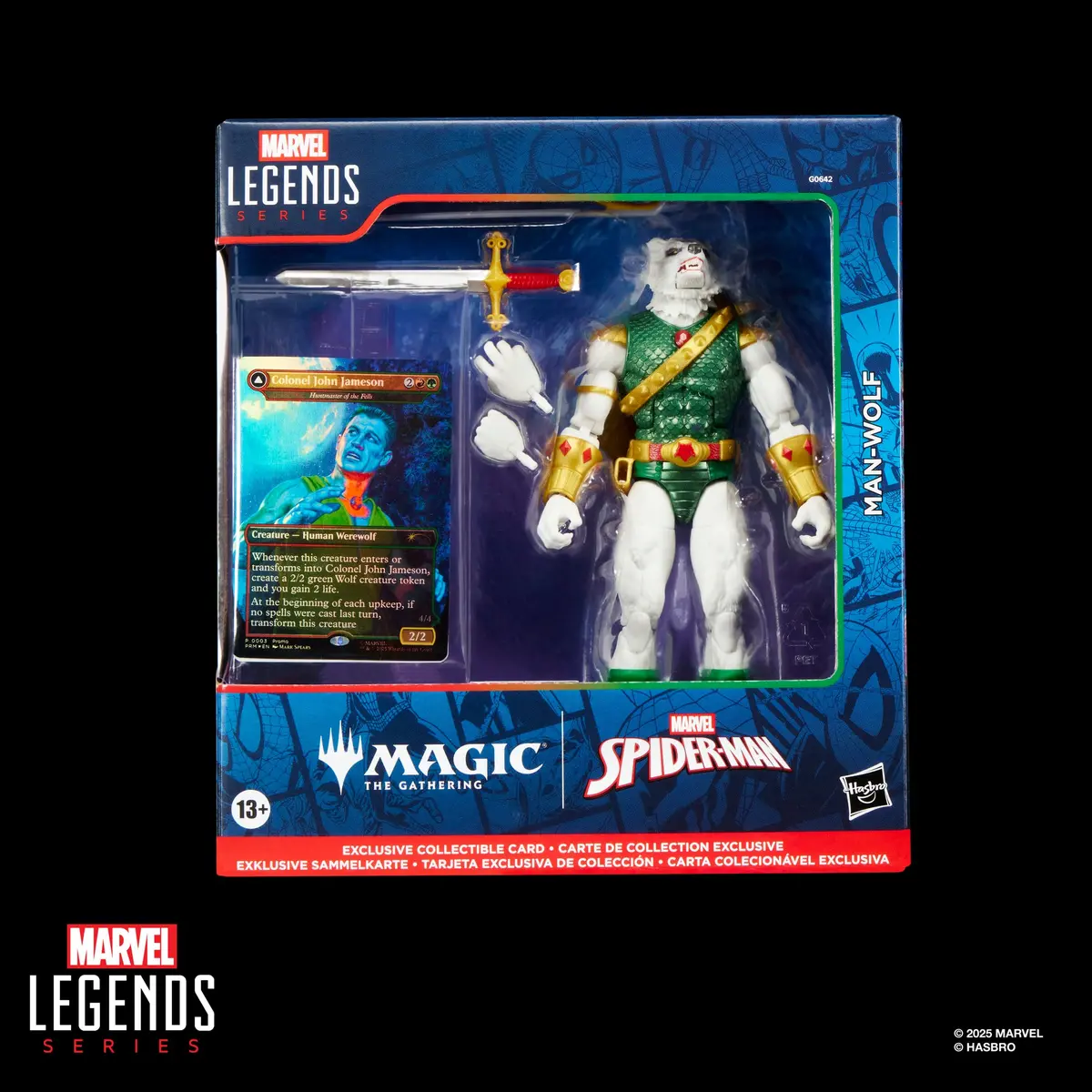 Marvel Legends Series - Magic: The Gathering - Man-Wolf Action Figure (G0642) Low Stock 1