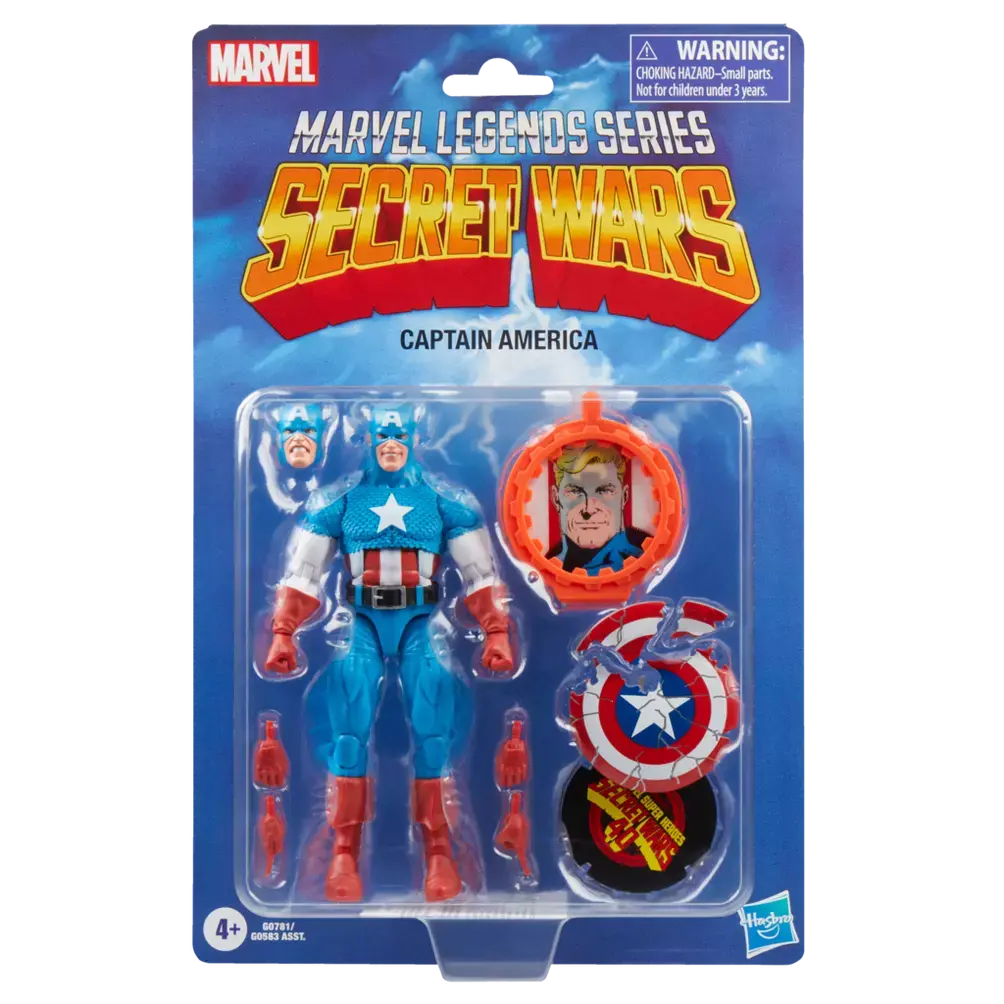 Marvel Legends Series - Secret Wars Captain America Retro Action Figure (G0781) 1