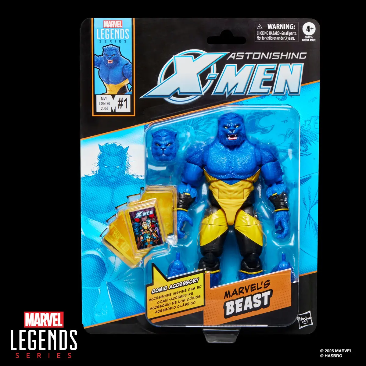 Marvel Legends - Comics - Astonishing X-Men Issue #1 (2004) Marvel's Beast Action Figure (G0813) Low Stock 1