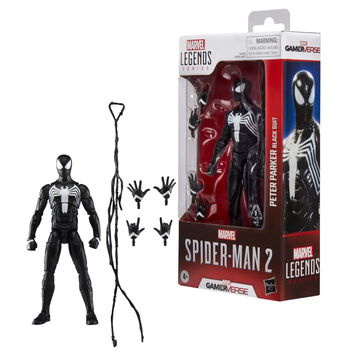Marvel Legends Series - Gamerverse - Spider-Man 2 - Peter Parker (Black Suit) Action Figure (G0834) Low Stock 1
