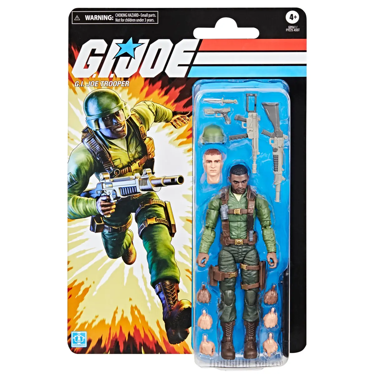 G.I. Joe - Classified Series - Retro Cardback - G.I. Joe Trooper (Green Shirt) Action Figure (G0961) Low Stock 1