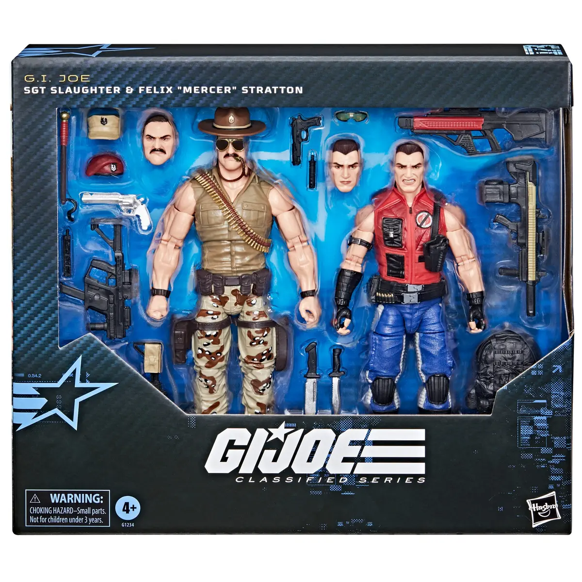G.I. Joe - Classified Series #173 - Sgt Slaughter & Felix (Mercer) Stratton Action Figures (G1234) Low Stock 1
