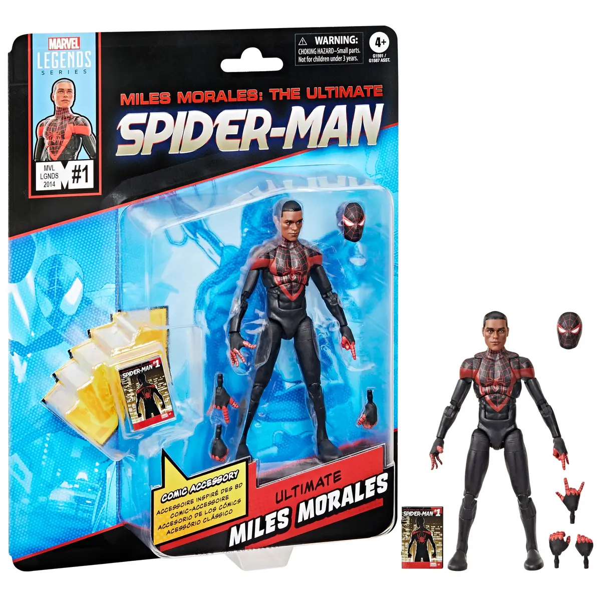 Marvel Legends Series - Ultimate Miles Morales Spider-Man Action Figure (G1591) 1