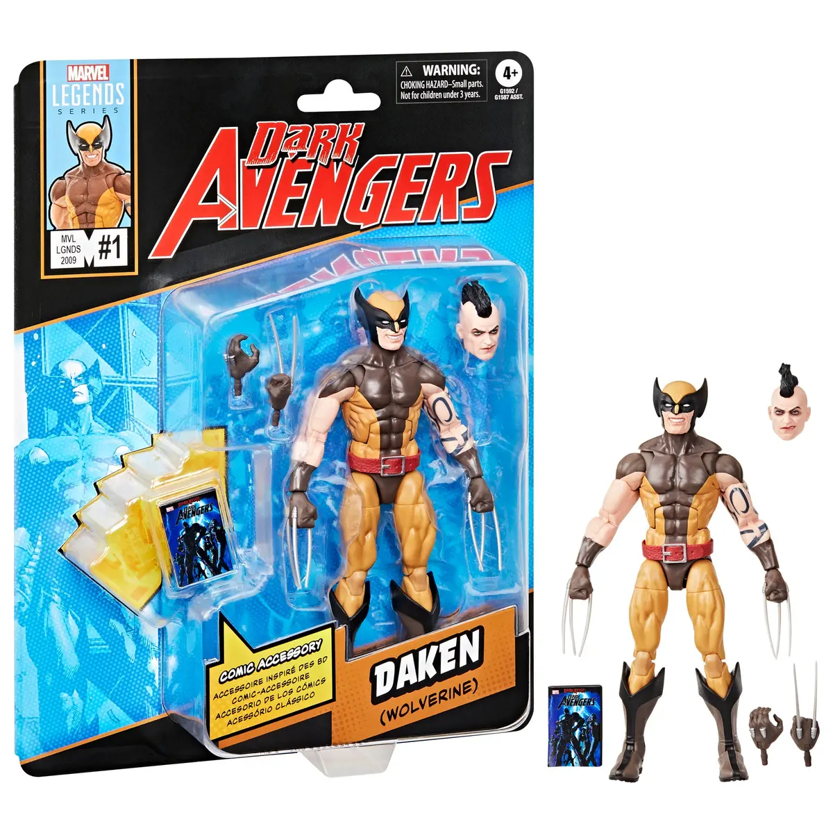 Marvel Legends Series - Retro Collection - Comics - Daken (Wolverine) Avengers Action Figure (G1592) 1