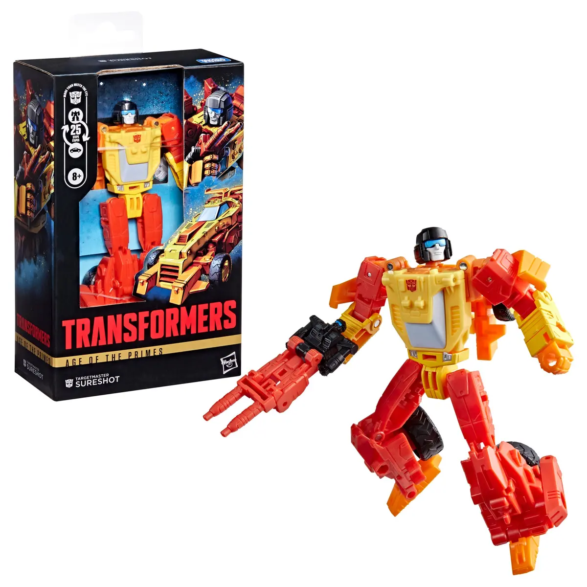 Transformers Age Of The Primes - Deluxe Class Targetmaster Sureshot Action Figure & Spoilsport G2005 Low Stock 1