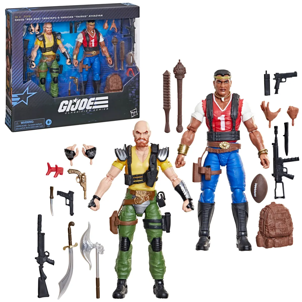 [Pre-Order] G.I. Joe Classified Series #193 - David (Red Dog) Taputapu & Varujan (Taurus) Ayvazyan Action Figures (G2051) 1