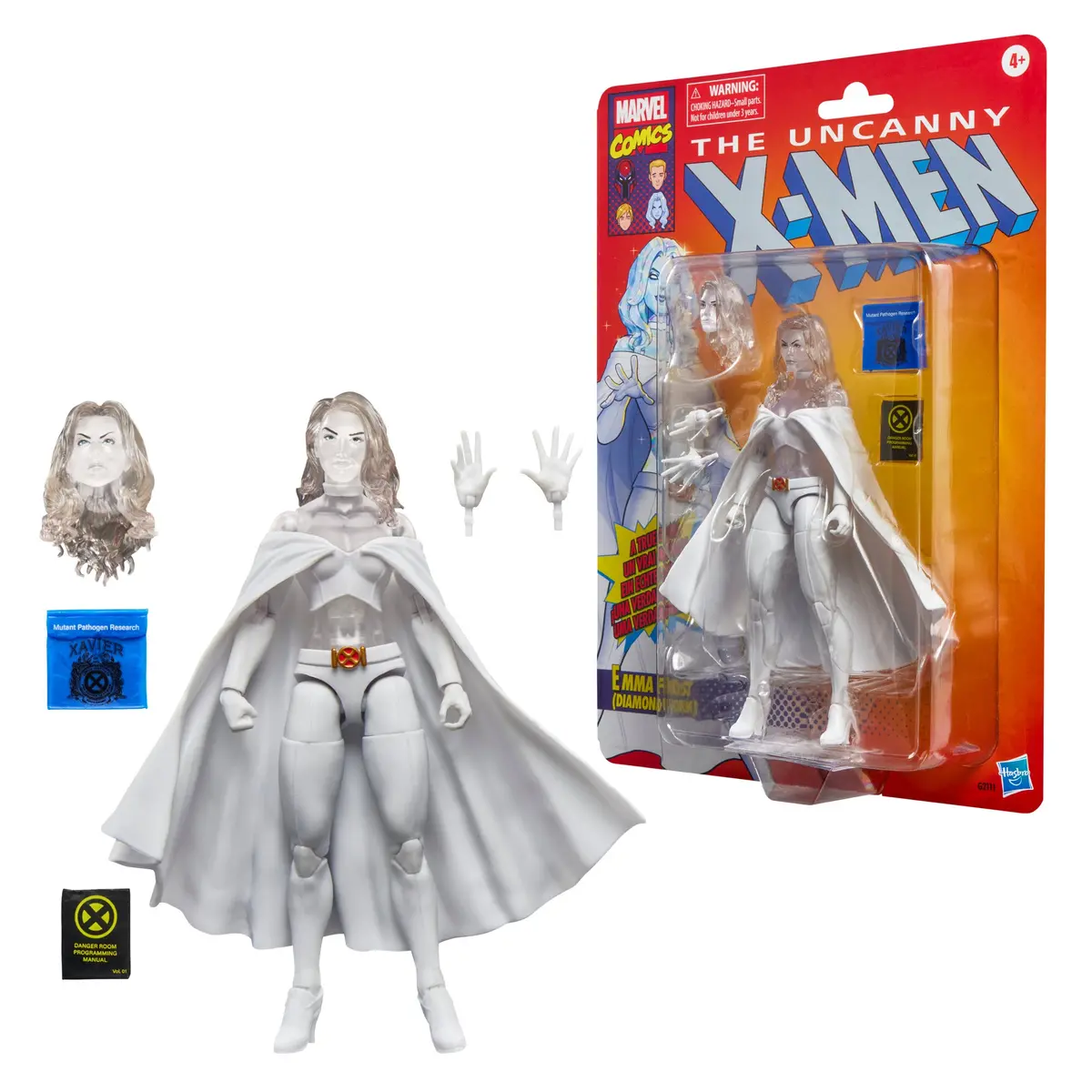 Marvel Legends: Retro Series -  Astonishing X-Men - Emma Frost (Diamond Form) Action Figure (G2111) 1