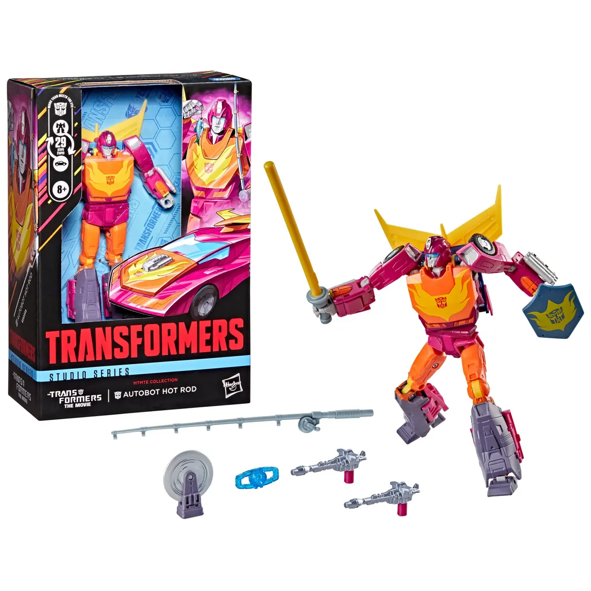 Transformers Studio Series (Transformers: The Movie) Mtmte Voyager Class Hot Rod Action Figure G2254 1