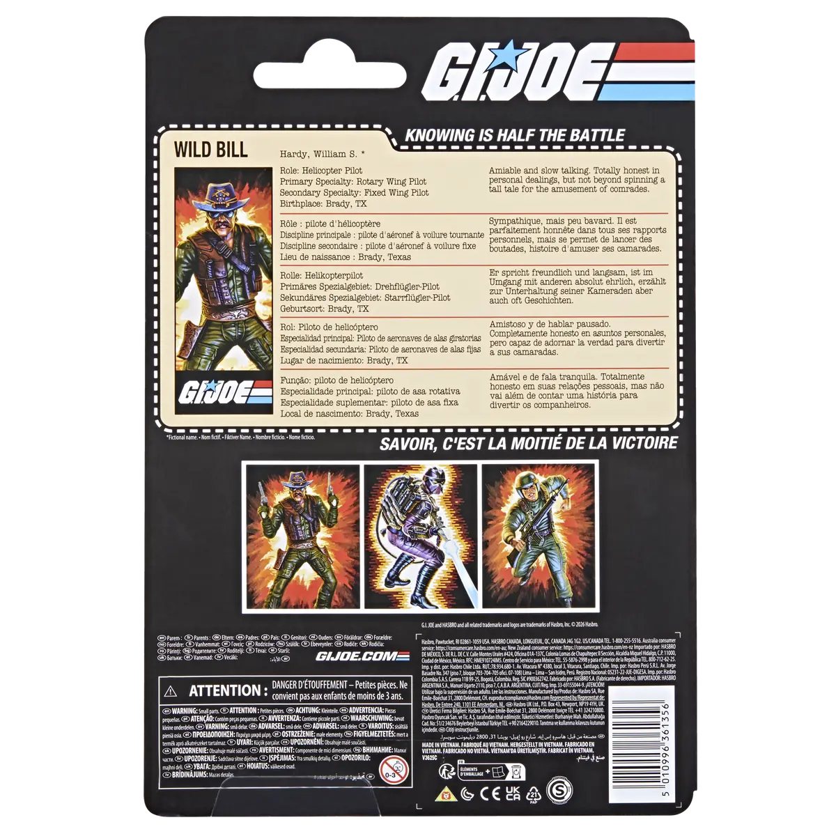 [Pre-Order] G.I. Joe - Classified Series Retro Cardback - William (Wild Bill) Hardy Action Figure (G2293) 2