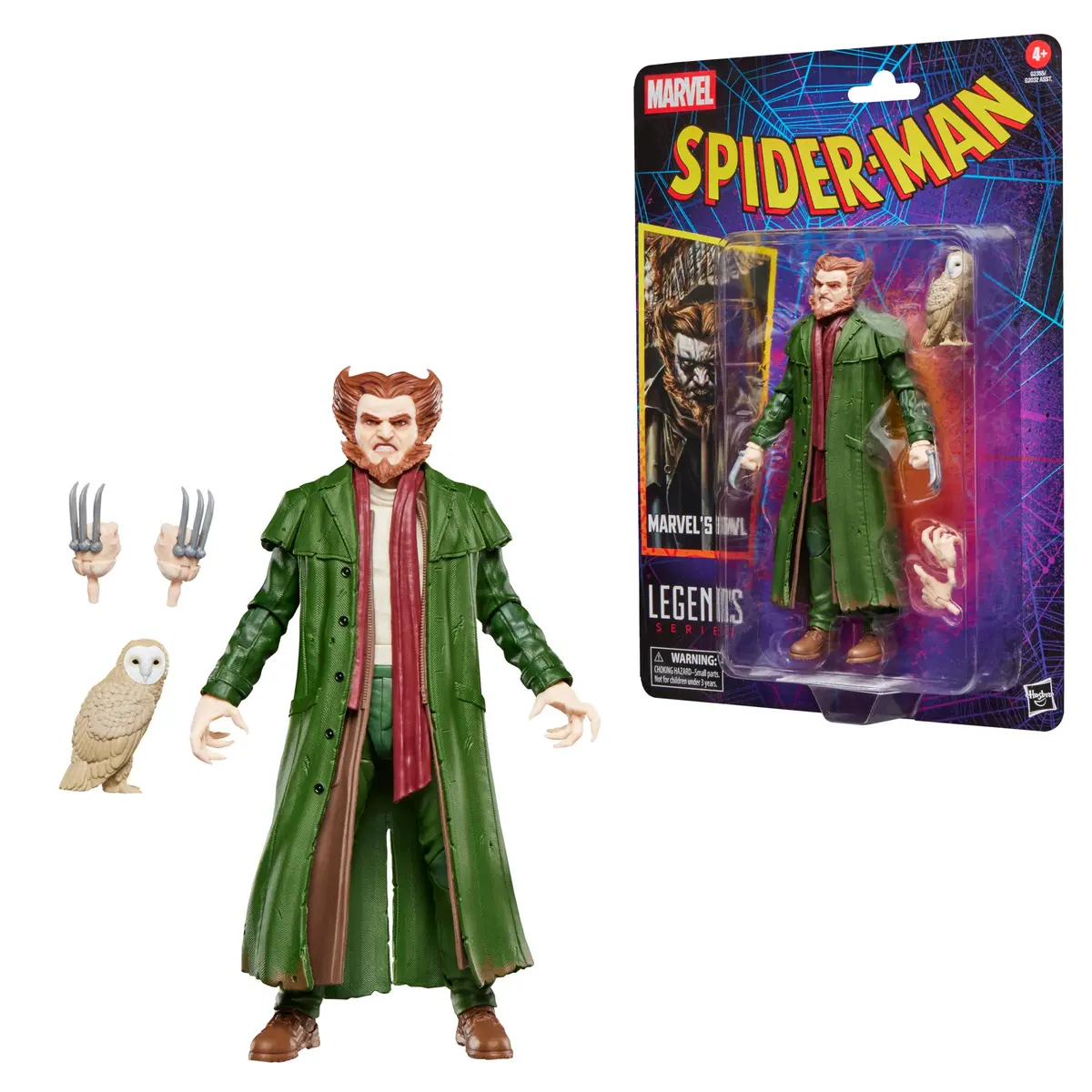 Marvel Legends - Retro Series - Spider-Man Comics - Owl (Leland Owlsley) Action Figure (G2355) Low Stock 1