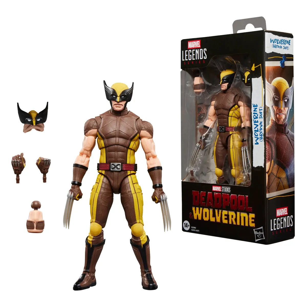 Marvel Legends Series Deadpool & Wolverine (2024 Movie) Wolverine (Brown Suit) Action Figure (G2366) 1