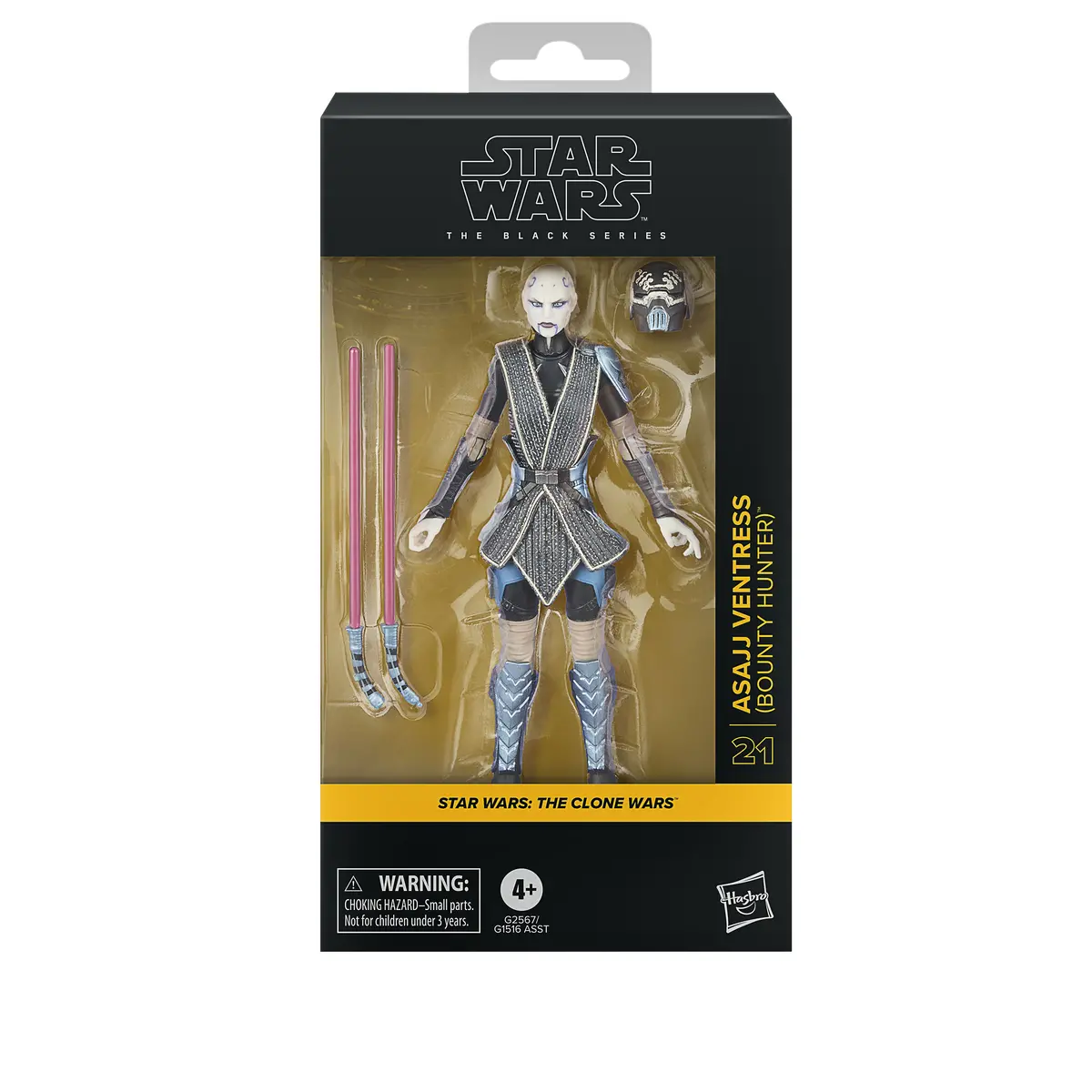 Star Wars: Black Series - The Clones Wars #21 - Asajj Ventress (Bounty Hunter) Action Figure (G2567) Low Stock 1